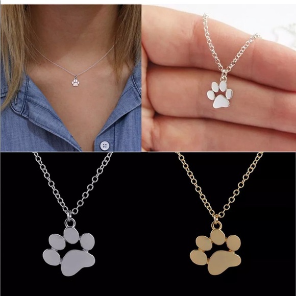 Cute pets dogs footprints pendant chain - Picture 3 of 8